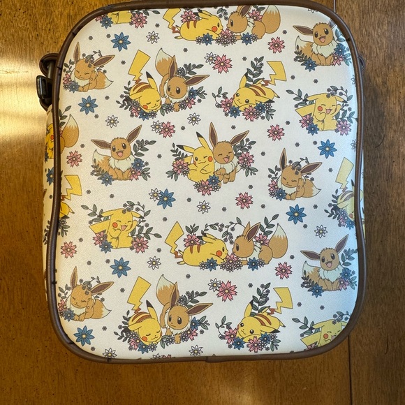 Loungefly Pokémon Pikachu and Eevee Floral Crossbody Bag - Picture 2 of 7